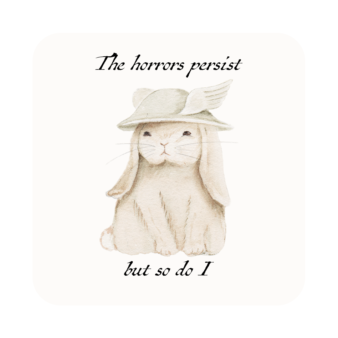 Hermes bunny Horrors persist Sticker